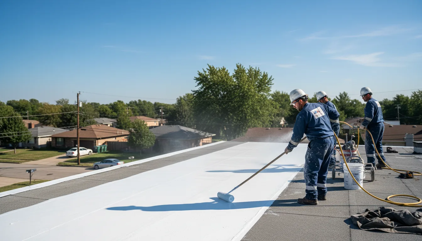 Commercial roof coating in Greenville, IL near me